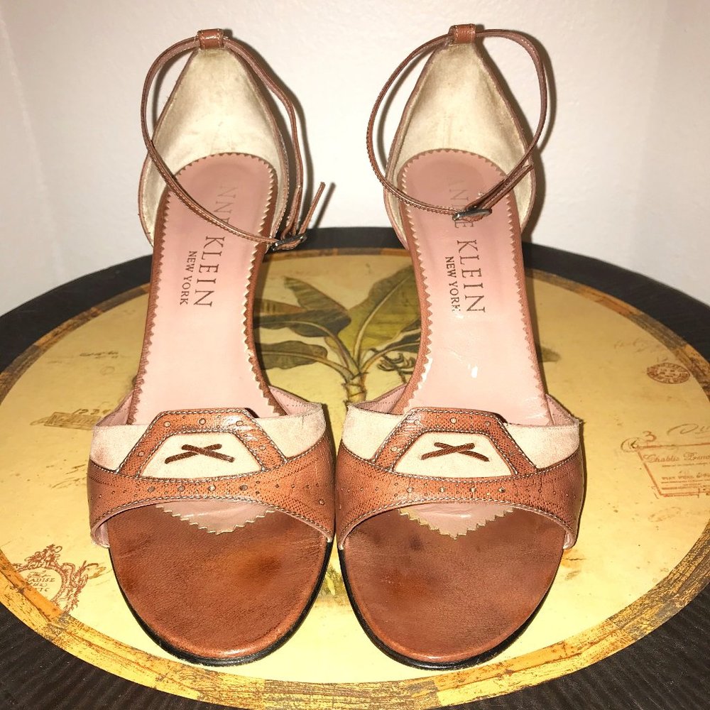 Anne Klein Mauve Two-Tone Sandal - Picture 5 of 13